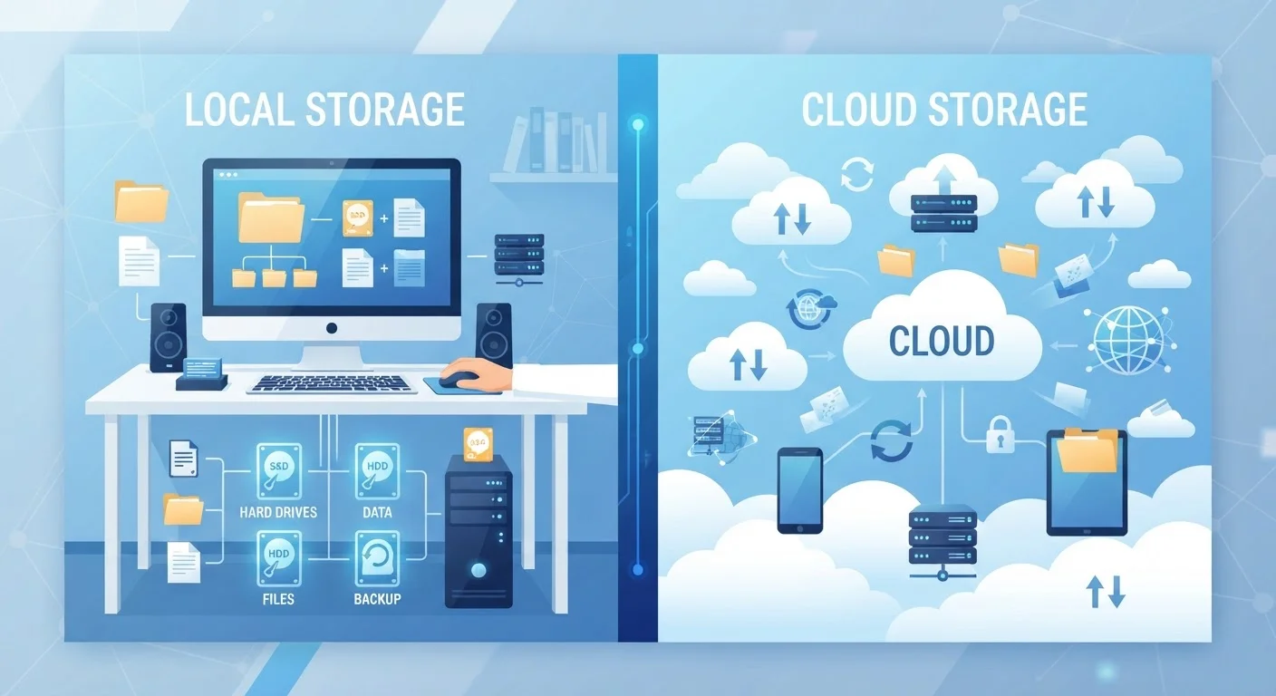 Cloud Storage vs. Local Storage: What Belongs Where on a Home Computer