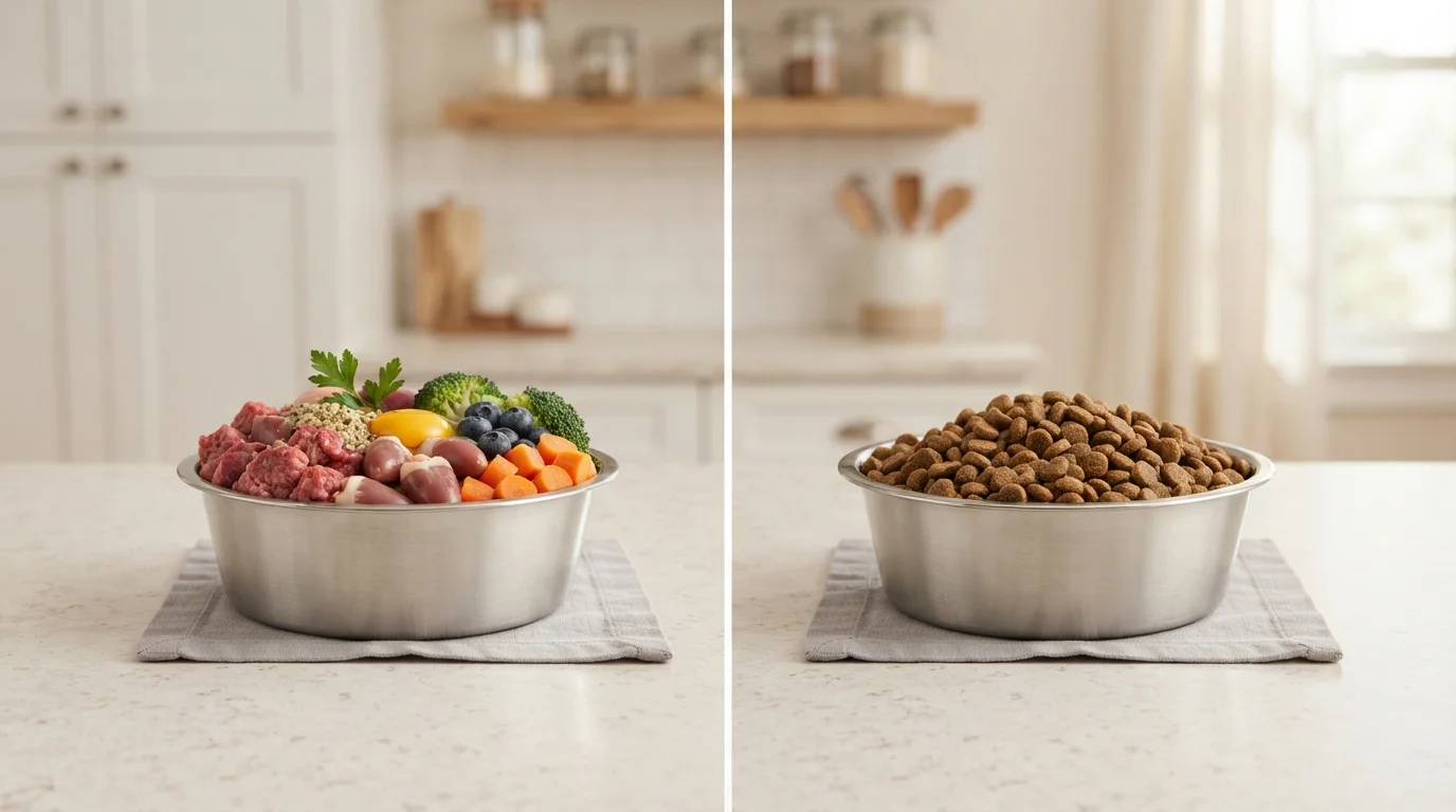 Raw Diet vs. Commercial Kibble: Understanding the Core Differences