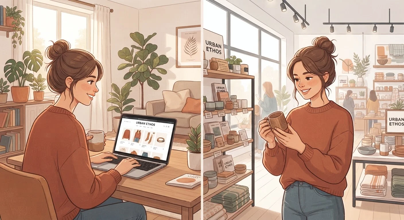 Shopping Purely Online vs. Using Both Channels Strategically