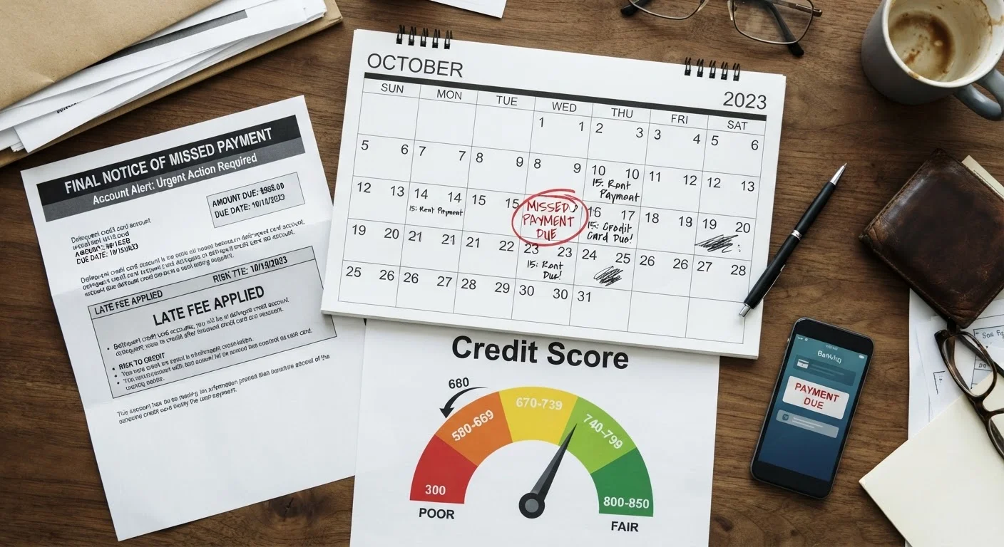 What Happens to Your Credit When You Miss a Payment